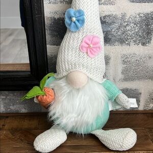 Easter Gnome Plush with‎ Knit Hat Home Accent
